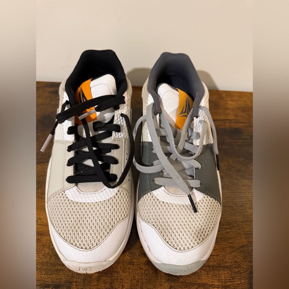Nike Ja 1 "Wet Cement" basketball shoes in the Light Smoke Grey and White